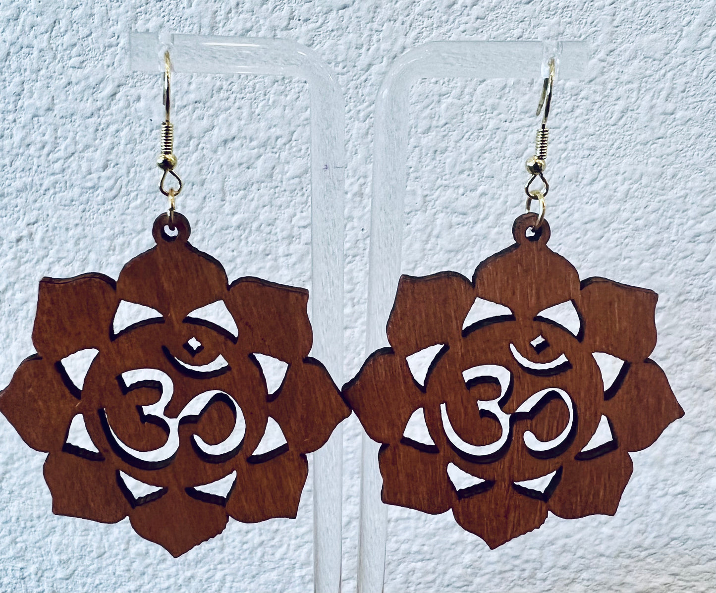 Lotus Wood Earrings