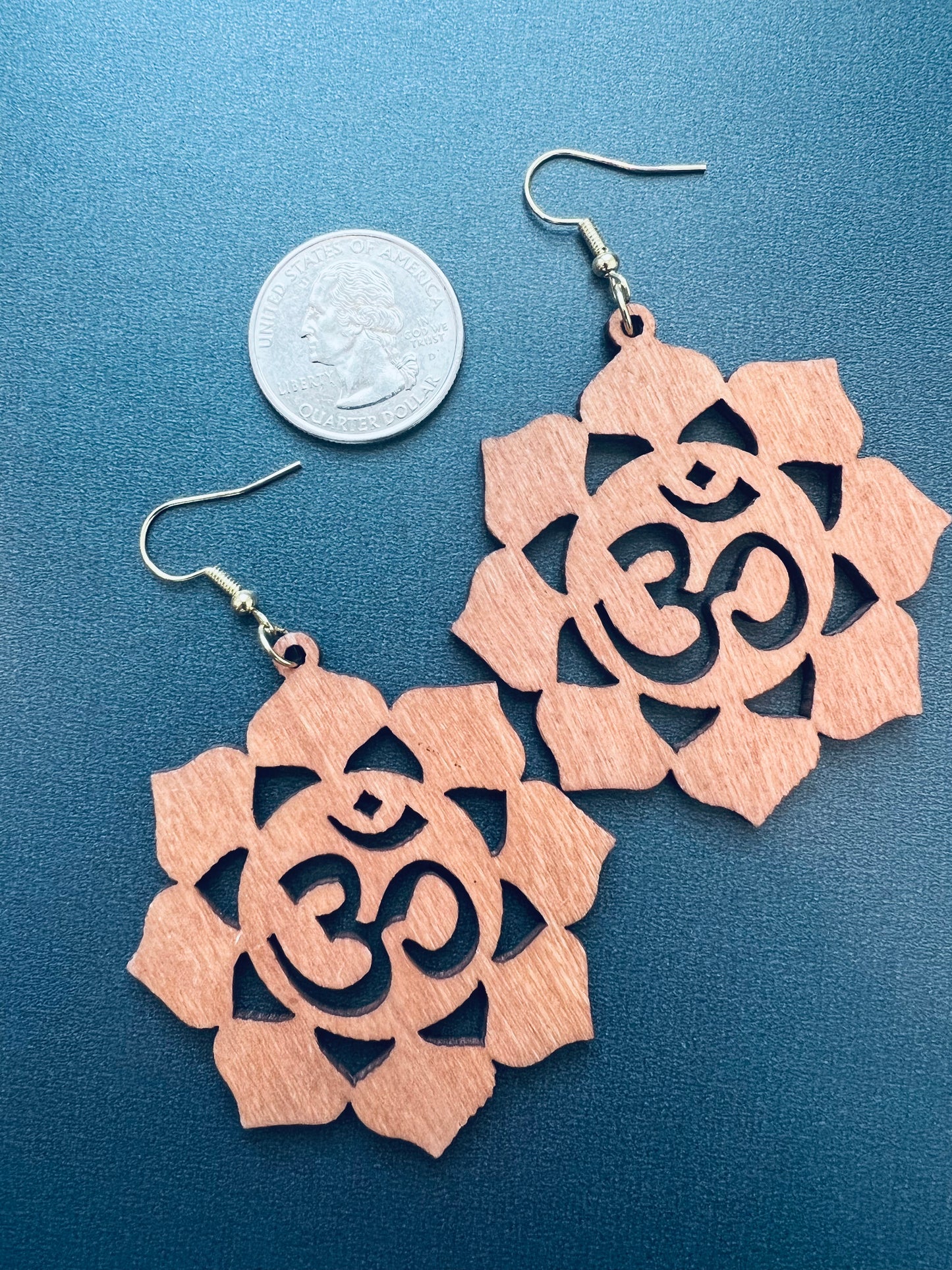 Lotus Wood Earrings