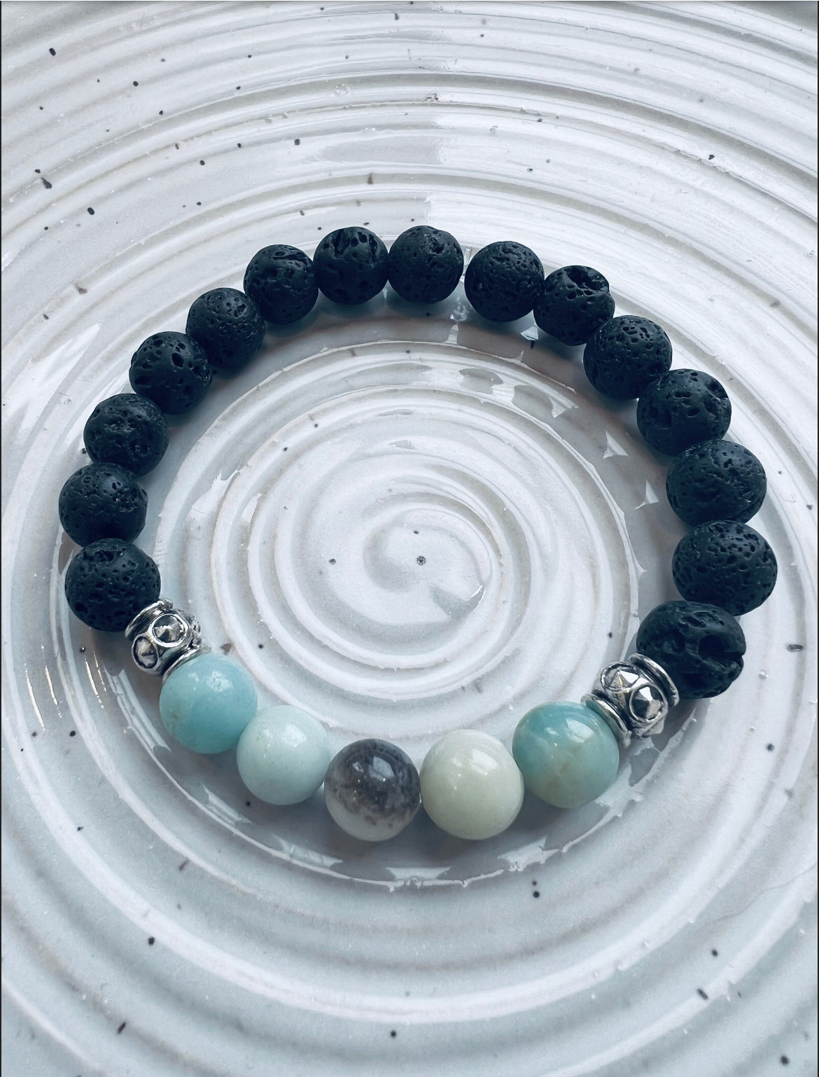 Amazonite Lava Bracelets