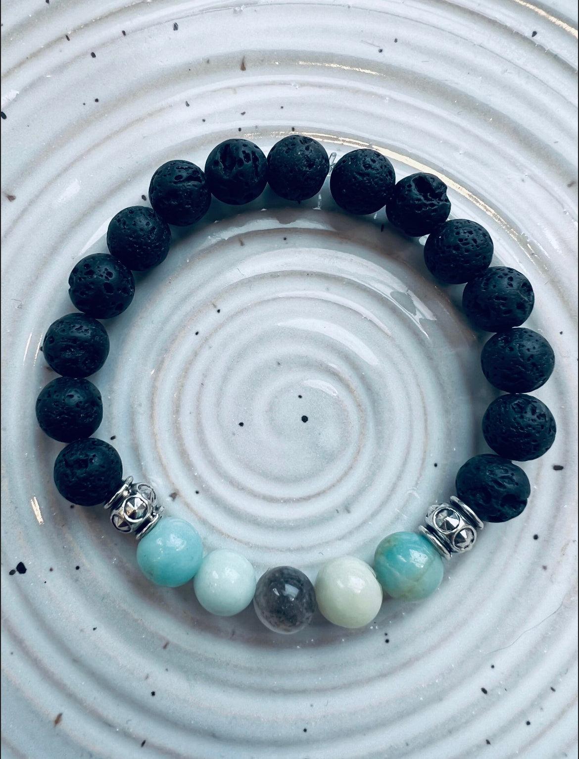 Amazonite Lava Bracelets