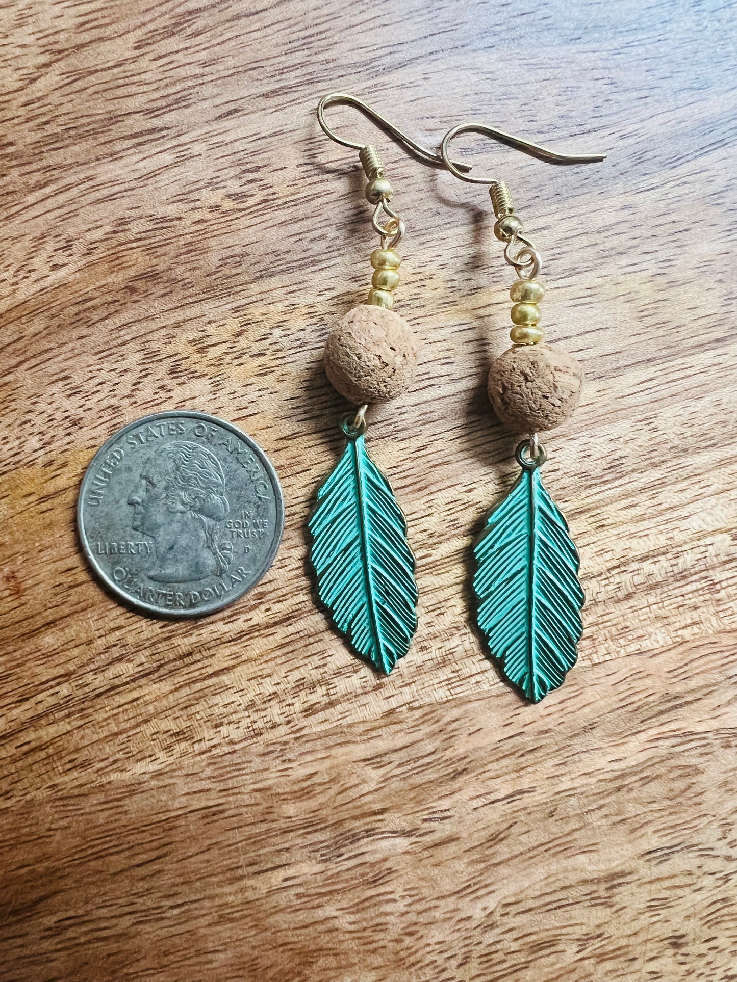 Golden Palm Tree Earrings