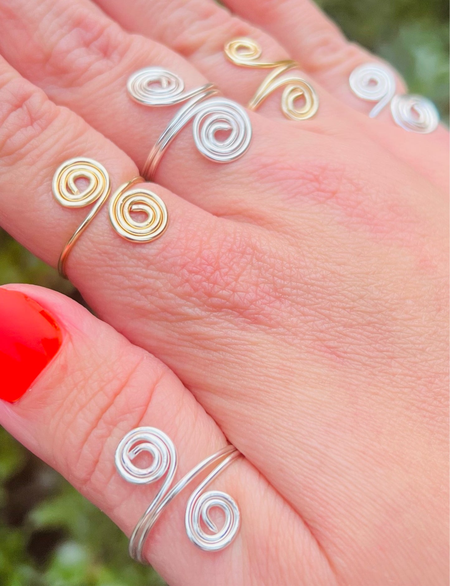 Swirled Statement Rings