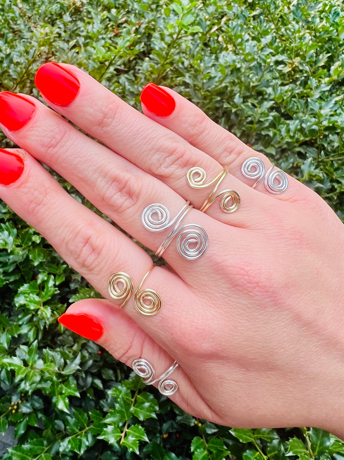 Swirled Statement Rings